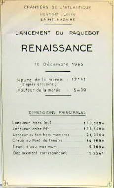 Couverture de 1965-12LANCEMENT DU PAQUEBOT RENAISSANCE