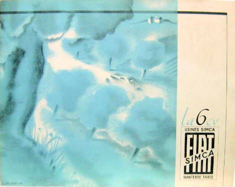 Couverture de SIMCA FIAT 6 CV BERLINE FAUX CABRIOLET CABRIOLET DECAPOTABLE ROADSTER CATALOGUE