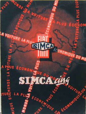 Couverture de SIMCA CINQ LA VOITURE LA PLUS ECONOMIQUE DU MONDE