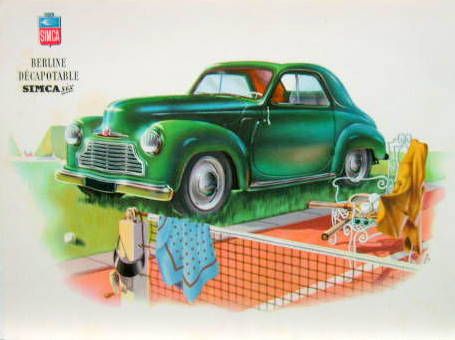 Couverture de SIMCA SIX VERTE AU TENNIS PROSPECTUS