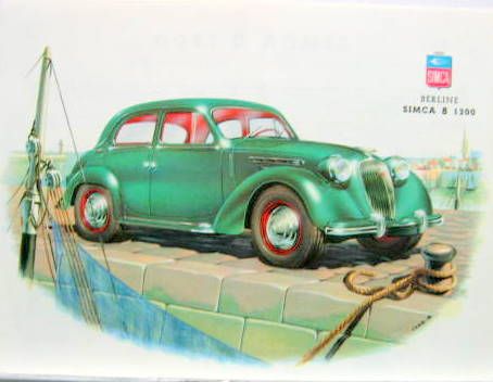 Couverture de SIMCA 8 1200 VERTE AU PORT PROSPECTUS