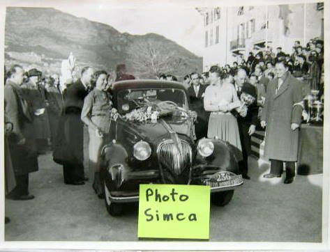 Couverture de SIMCA 8 1200 AU MONTE CARLO  PHOTO  ORIGINALE