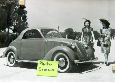 Couverture de SIMCA 8 1100 COUPE LA VOITURE DES ELEGANTES   PHOTO