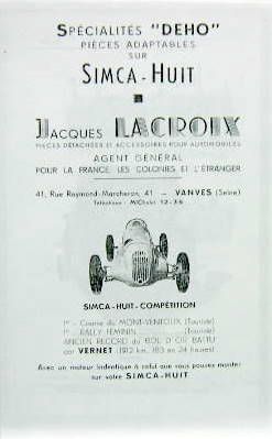 Couverture de SIMCA 8 DEHO PIECES ADAPTABLES