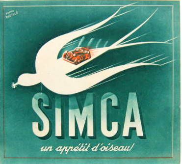 Couverture de 1947 SIMCA 8 1100 ET SIMCA CINQ DEPLIANT