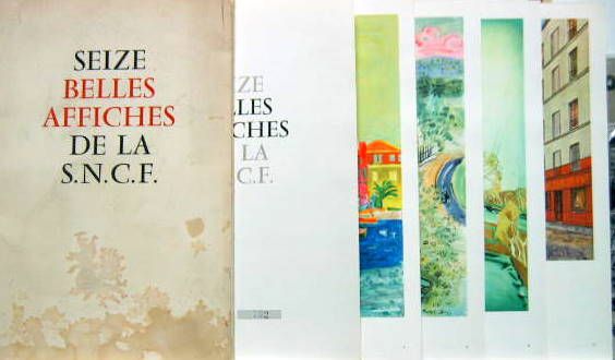 Couverture de 16 BELLES AFFICHES DE LA SNCF PAR LES PEINTRES DUFY THEVENET FRIESZ ETC..EXEMPLAIRE NUMEROTE