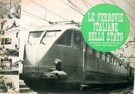 Couverture de 1950 LE FERROVIE ITALIANE DELLO STATO CATALOGUE EN ITALIEN FRANCAIS ANGLAIS