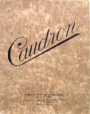 Couverture de 1931 CAUDRON LUCIOLE C272 C270 COURS ET PRIMES CATALOGUE