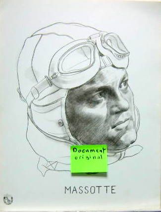 Couverture de MASSOTTE  DESSIN DE ART ET DOCUMENT PRET A ETRE ENCADRE