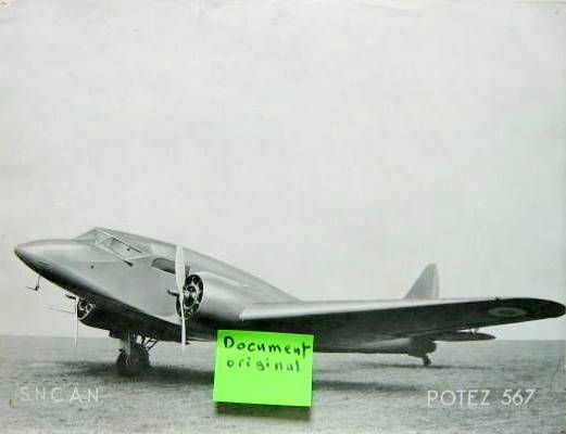 Couverture de POTEZ 567 SNCAN AU DOS DESCRIPTIF PROSPECTUS