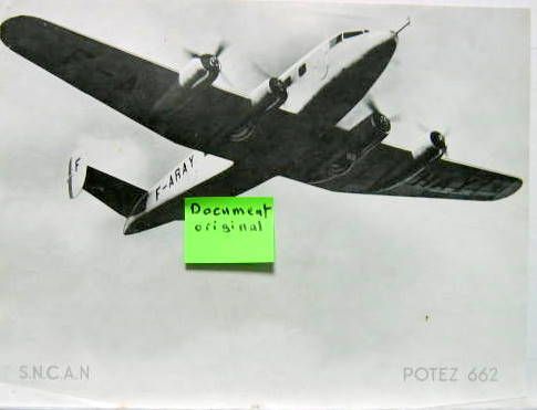 Couverture de POTEZ 662 SNCAN AU DOS DESCRIPTIF PROSPECTUS