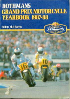 Couverture de 1987-88 OU 1988-89 GRAND PRIX MOTORCYCLE YEARBOOK   EN ANGLAIS