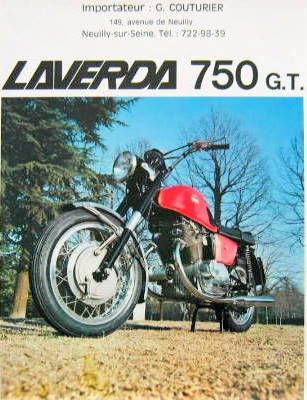 Couverture de 750 GT ET SF  LAVERDA CATALOGUE
