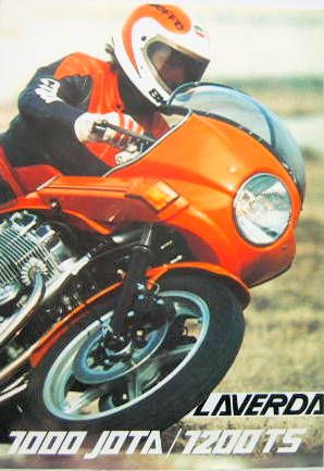 Couverture de 1000-1200 LAVERDA JOTA ET TS  DEPLIANT  EN ITALIEN
