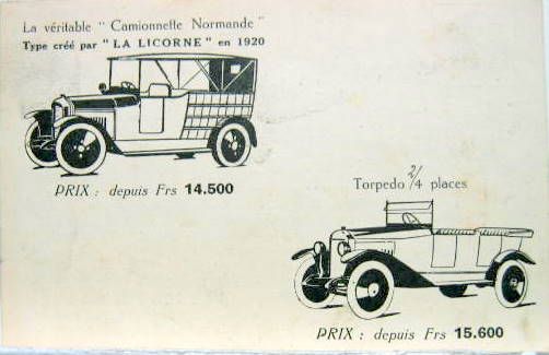 Couverture de 1923-10 LA LICORNE CARTE POUR LA VISITE AU SALON DE L'AUTO