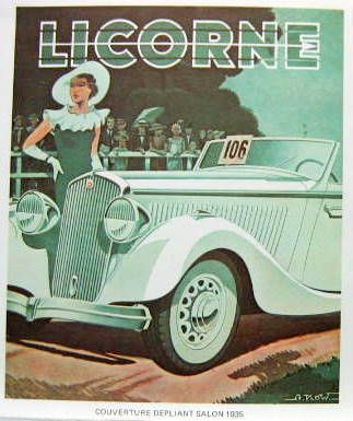 Couverture de 1935 LA LICORNE DECOUPAGE DE LIVRE