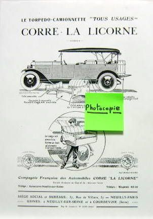 Couverture de CORRE LA LICORNE TORPEDO CAMIONNETTE PHOTOCOPIE