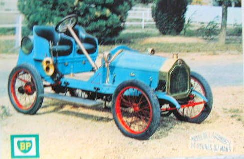 Couverture de 1906 CORRE LA LICORNE VOITURE DE COURSE CARTE BP