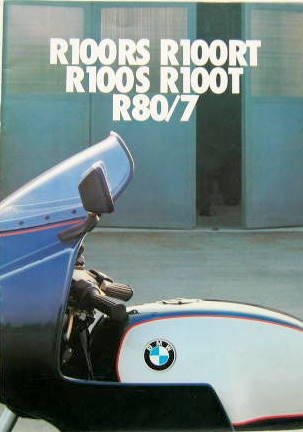 Couverture de 1979 BMW  PRESENTE R 100RS R100RT R100S R100T R80/7 CATALOGUE