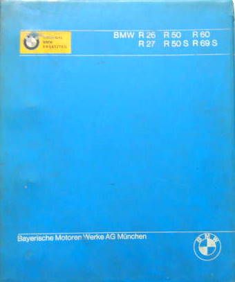 Couverture de 1972-7  BMW R50 R60 R50S R69S  MANUEL DE PIECES DETACHEES  EN ALLEMAND FRANCAIS ANGLAIS
