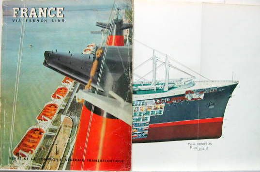 Couverture de 1962 NUMERO SPECIAL 18 DE LA COMPAGNIE GENERALE TRANSATLANTIQUE AVEC UNE COUPE DEPLIANTE DU FRANCE