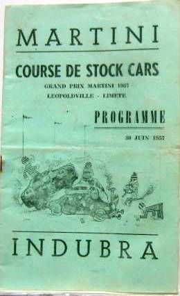 Couverture de COURSE DE STOCK CARS A LEOPOLDVILLE 1957