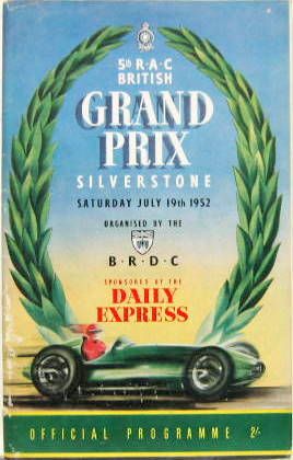 Couverture de 1952 GRAND PRIX DE SILVERSTONE EN ANGLAIS
