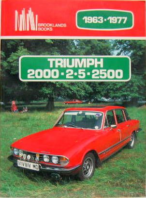 Couverture de TRIUMPH 2000-2,5-2500 1963-1977 EN ANGLAIS