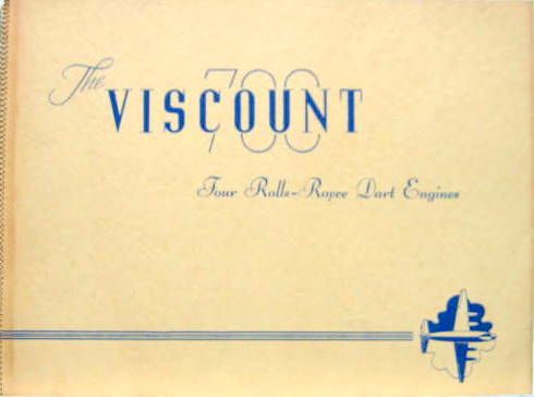Couverture de VISCOUNT 700 CATALOGUE