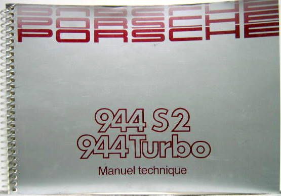 Couverture de 1989-4 PORSCHE 944 S2-944 TURBO  LIVRET D'ENTRETIEN