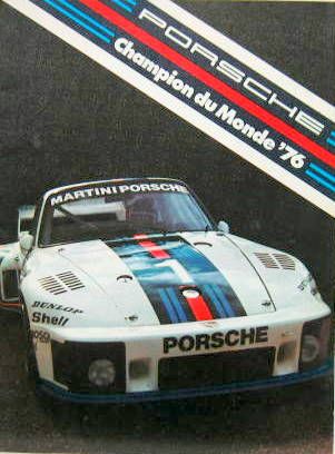 Couverture de 1976 PORSCHE  CHAMPION DU MONDE CATALOGUE REF 113430