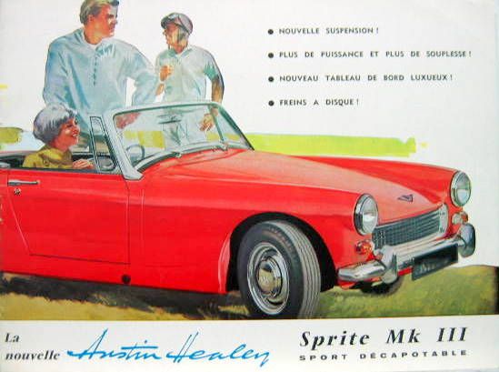 Couverture de 1964-7 AUSTIN HEALEY SPRITE MKIII CATALOGUE REF 1995GF6