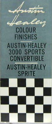 Couverture de AUSTIN HEALEY  TEINTIER EN PHOTOCOPIES COULEUR