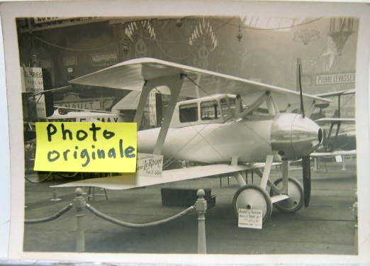 Couverture de AVION BIPLACE A MOTEUR LE RHONE 60 HP PHOTO ORIGINALE