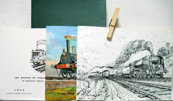 Couverture de LOCOMOTIVES DE FRANCE OUEST 120 ANNEES DE VAPEUR SUR PARIS LE HAVRE 20 COMPOSITIOS ORIGINALES DE L.PANEL