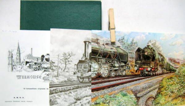 Couverture de LOCOMOTIVES DE FRANCE EST MULHOUSE REGION EST 18 COMPOSITIOS DE L.PANEL