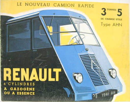 Couverture de 1941 RENAULT TYPE AHN DEPLIANT
