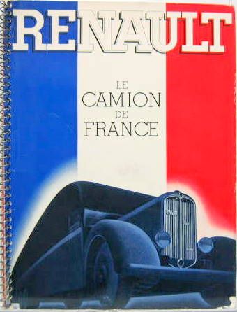 Couverture de 1934 RENAULT LE CAMION DE FRANCE CATALOGUE
