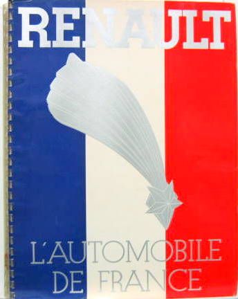Couverture de 1934 RENAULT L'AUTOMOBILE DE FRANCE CATALOGUE