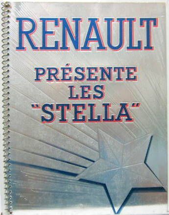 Couverture de 1932 RENAULT PRESENTE LES STELLA CATALOGUE