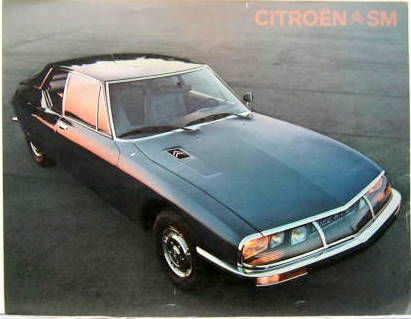 Couverture de 1971 CITROEN SM PROSPECTUS