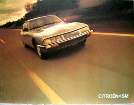 Couverture de 1972-8 CITROEN SM DEPLIANT EN SUEDOIS