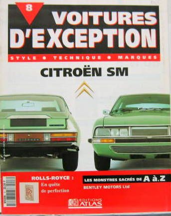 Couverture de 1992 CITROEN SM VOITURES D'EXEPTION