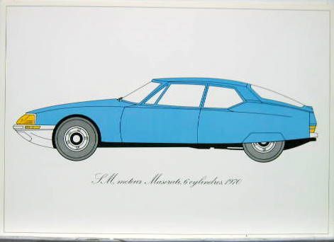 Couverture de 1970  CITROEN SM DESSIN