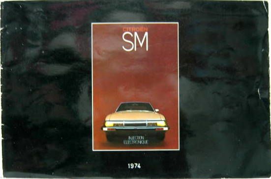 Couverture de 1974  CITROEN SM CARBURATEUR ET INJECTION ELECTRONIQUE CATALOGUE