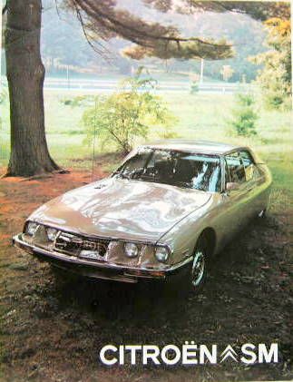 Couverture de 1972 CITROEN SM USA DEPLIANT