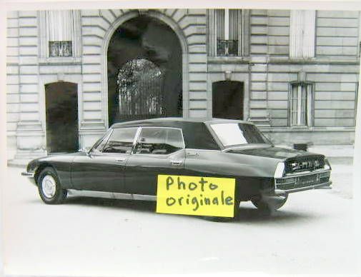 Couverture de CITROEN SM PRESIDENTIELLE 3/4 ARRIERE PHOTO ORIGINALE