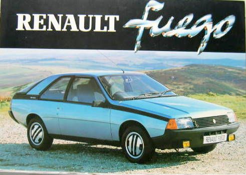 Couverture de 1981 RENAULT FUEGO CATALOGUE EN ANGLAIS
