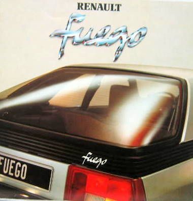 Couverture de 1980 RENAULT FUEGO DEPLIANT 6 PAGES