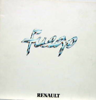 Couverture de 1981 RENAULT FUEGO CATALOGUE 36 PAGES